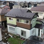 【滝沢市 屋根外壁塗装】フレンチグリーン×セラドングリーンで深みのある外観に｜I様邸