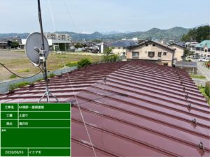 滝沢市　M様邸　屋根塗装工事