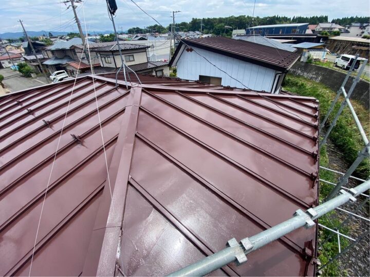 屋根 中塗り（ローラー）