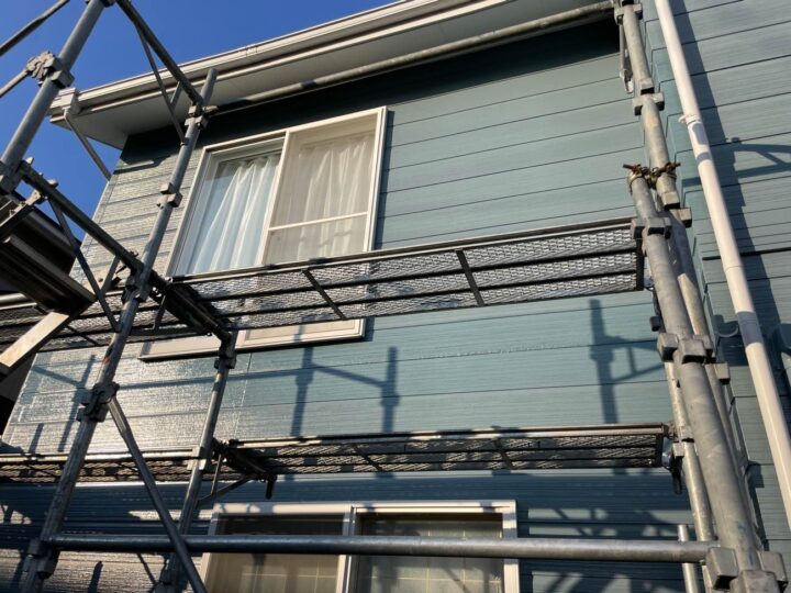 手すり設置前｜足場の様子