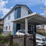 【盛岡市 屋根外壁塗装】ミッドナイトブルーの屋根×マウンテンブルーとクールグレイの2色外壁｜A様邸
